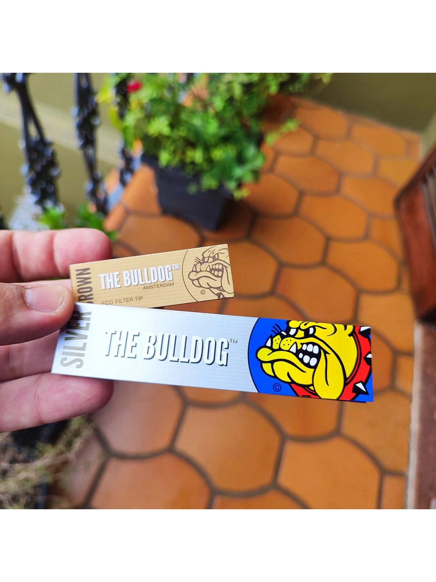 Papel para Cigarros Kit The Bulldog com Sedas Piteiras Abrasador e Bandeja