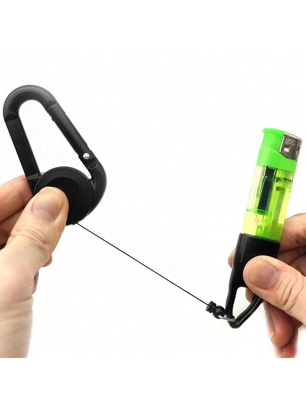 Chaveiro Porta Isqueiro Retrátil Anti Rato para isqueiros Bic e similares