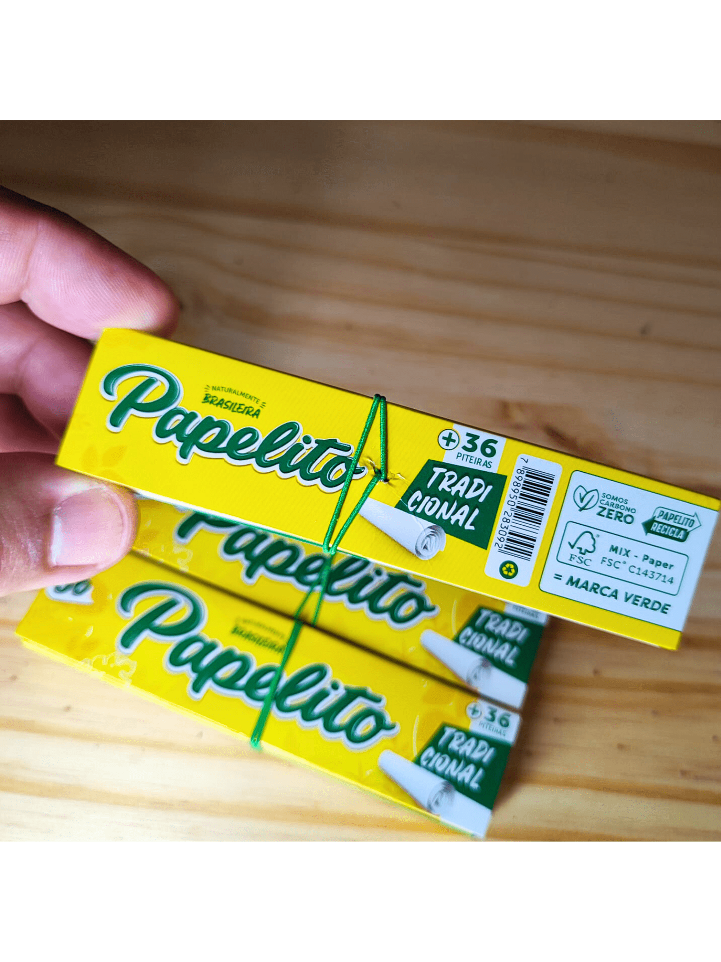 Papel de Enrolar Papelito King Size Com Piteiras Kit 3 Livretos