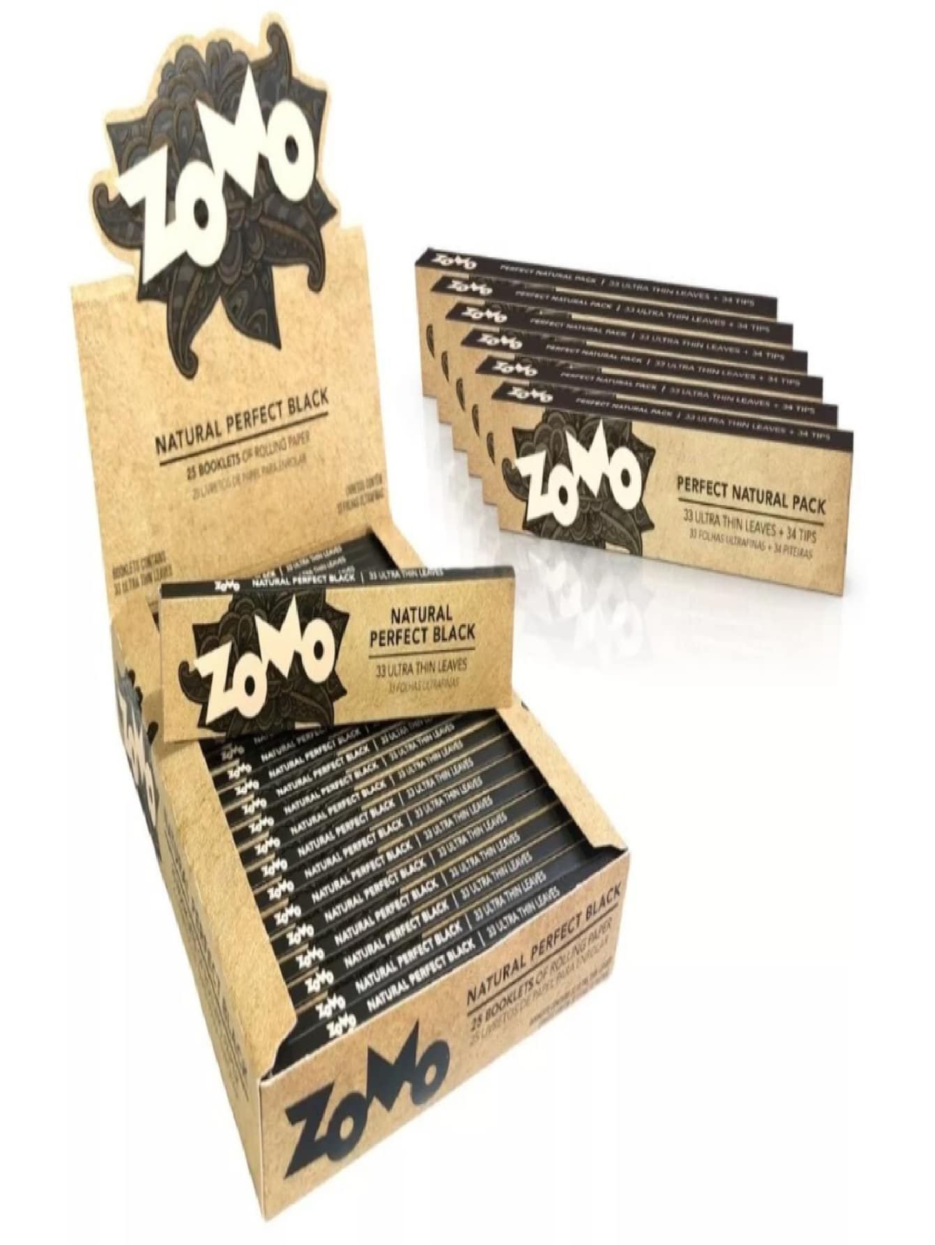 Seda Zomo Natural Perfect King Size Caixa Sedas 25 Livretos