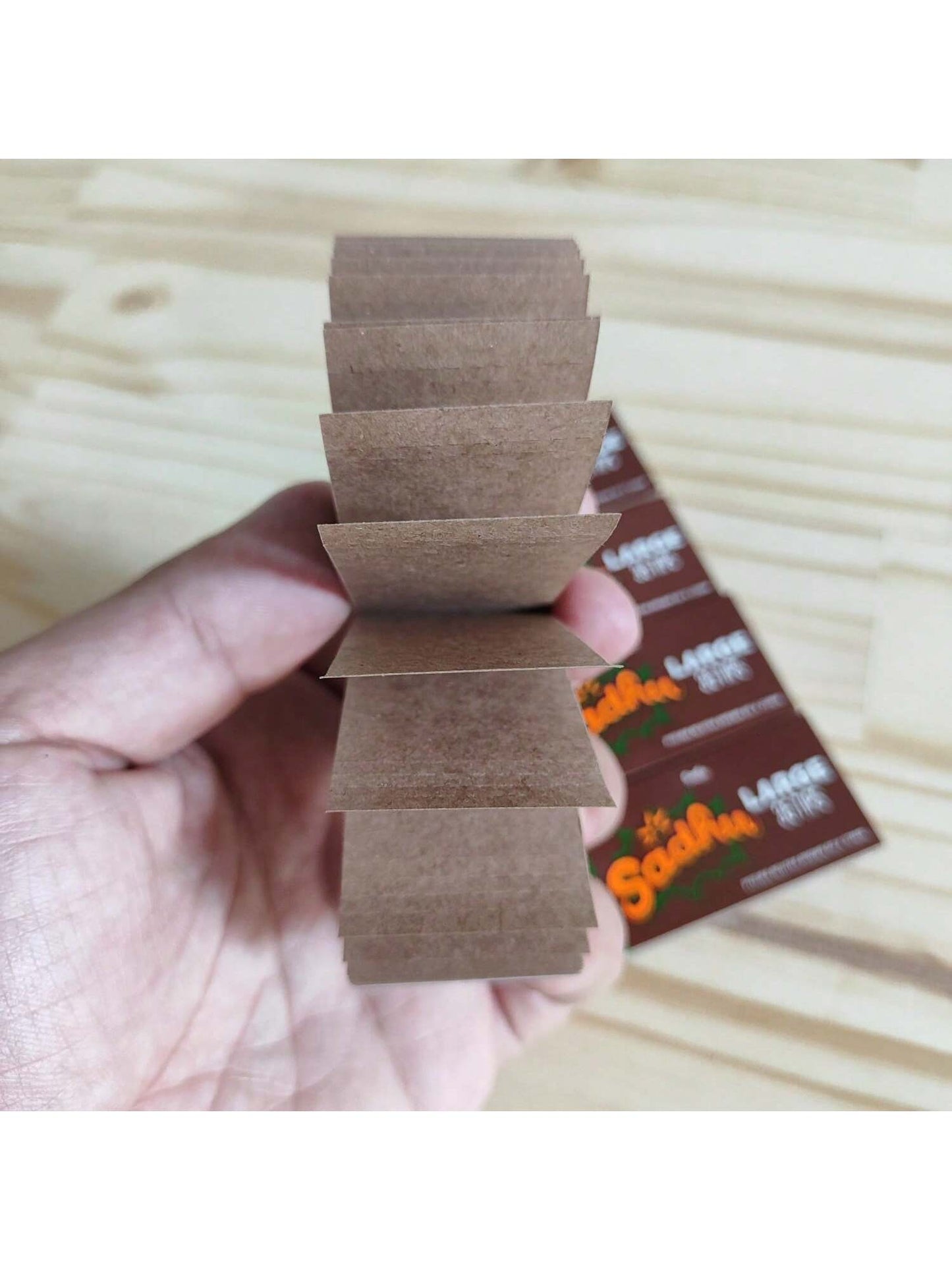 Piteira de Papel Filtro Large Sadhu Kit com 5 Livretos