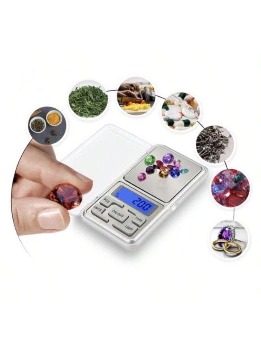Mini Balança Digital De Bolso E Alta Precisão 0,1g Até 500g