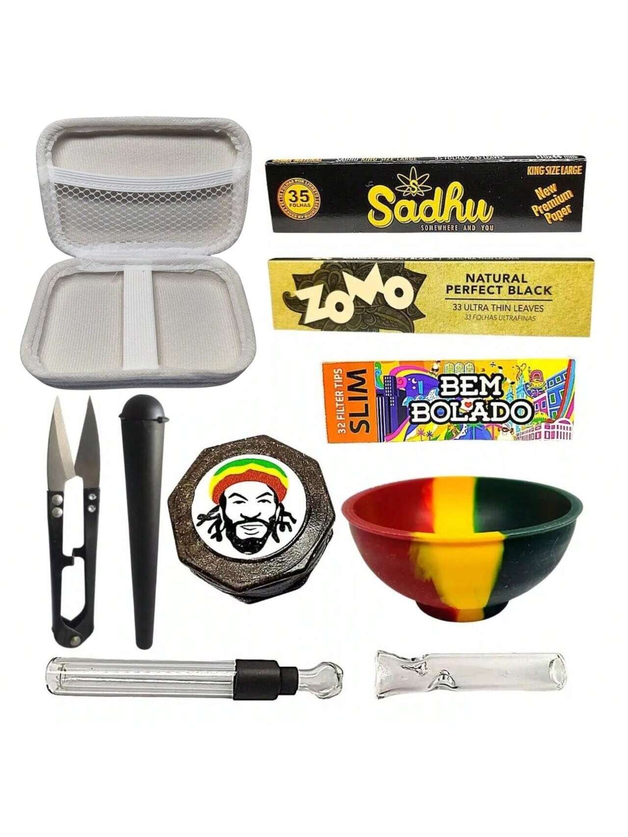 Ultra Kit com Case e Dichavador de Metal e Itens essenciais