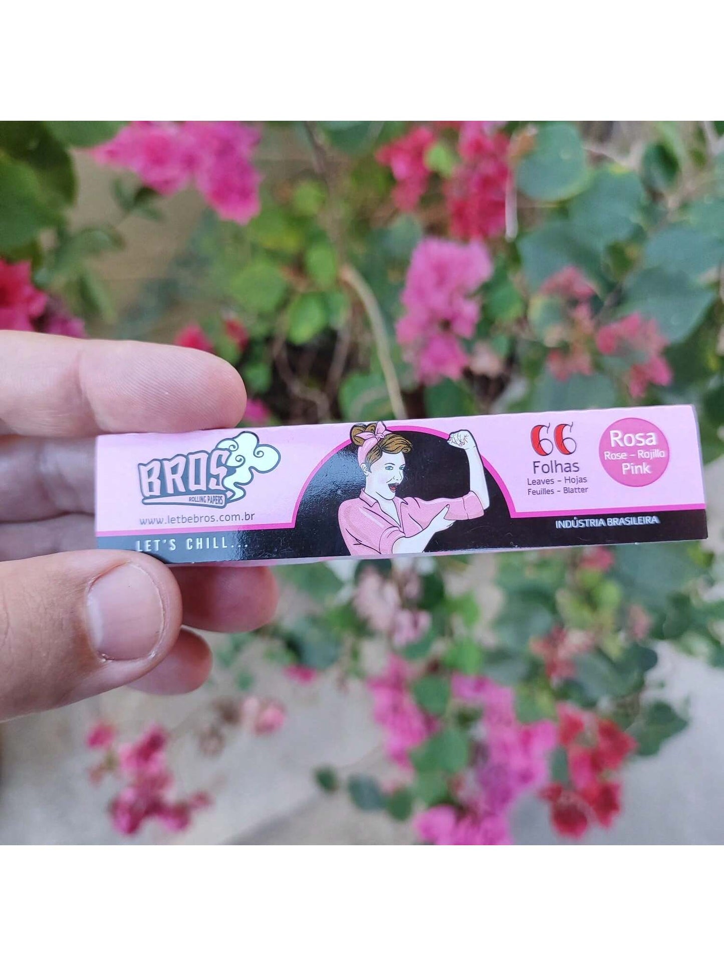 Kit Rosa com Dichavador Moco Case Seda Piteira Moco