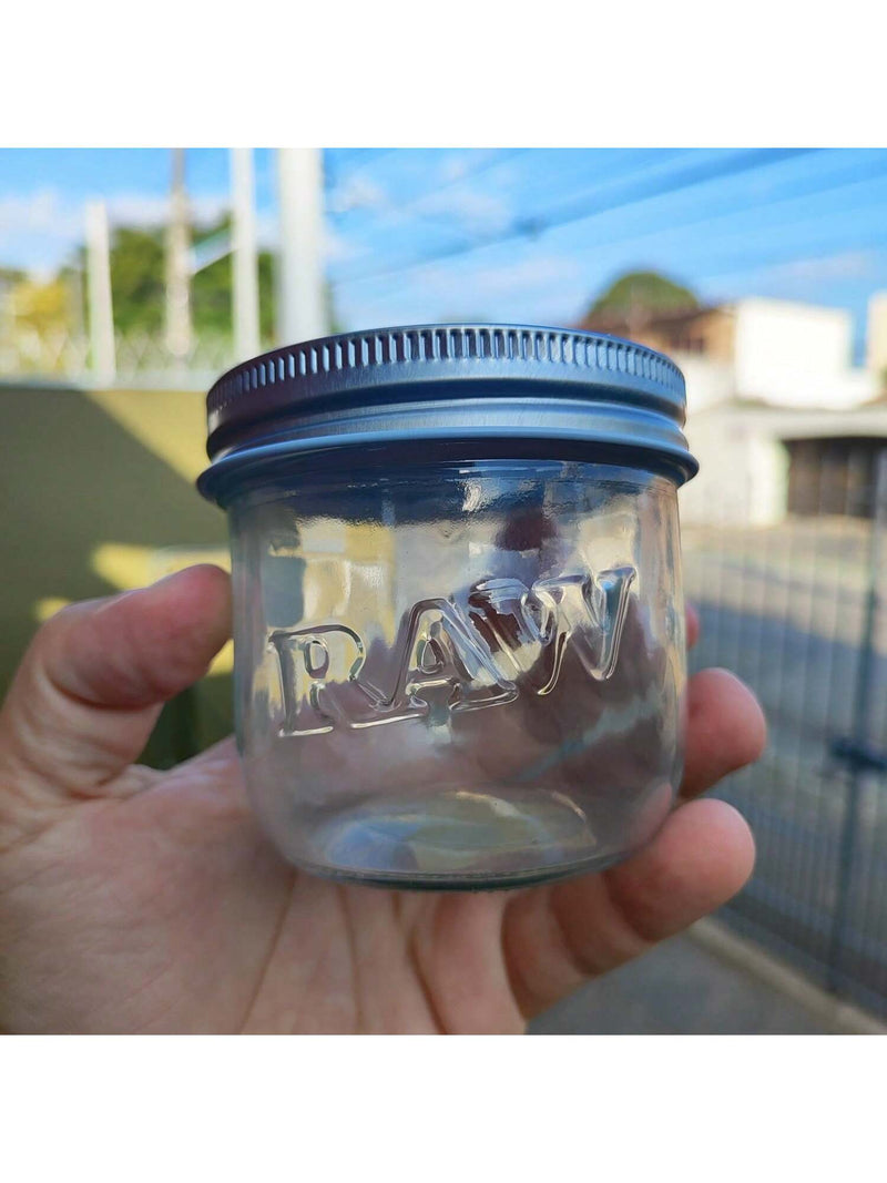 Pote de Vidro RAW 6oz de 177ml ou 280ml Original Pote Hermético
