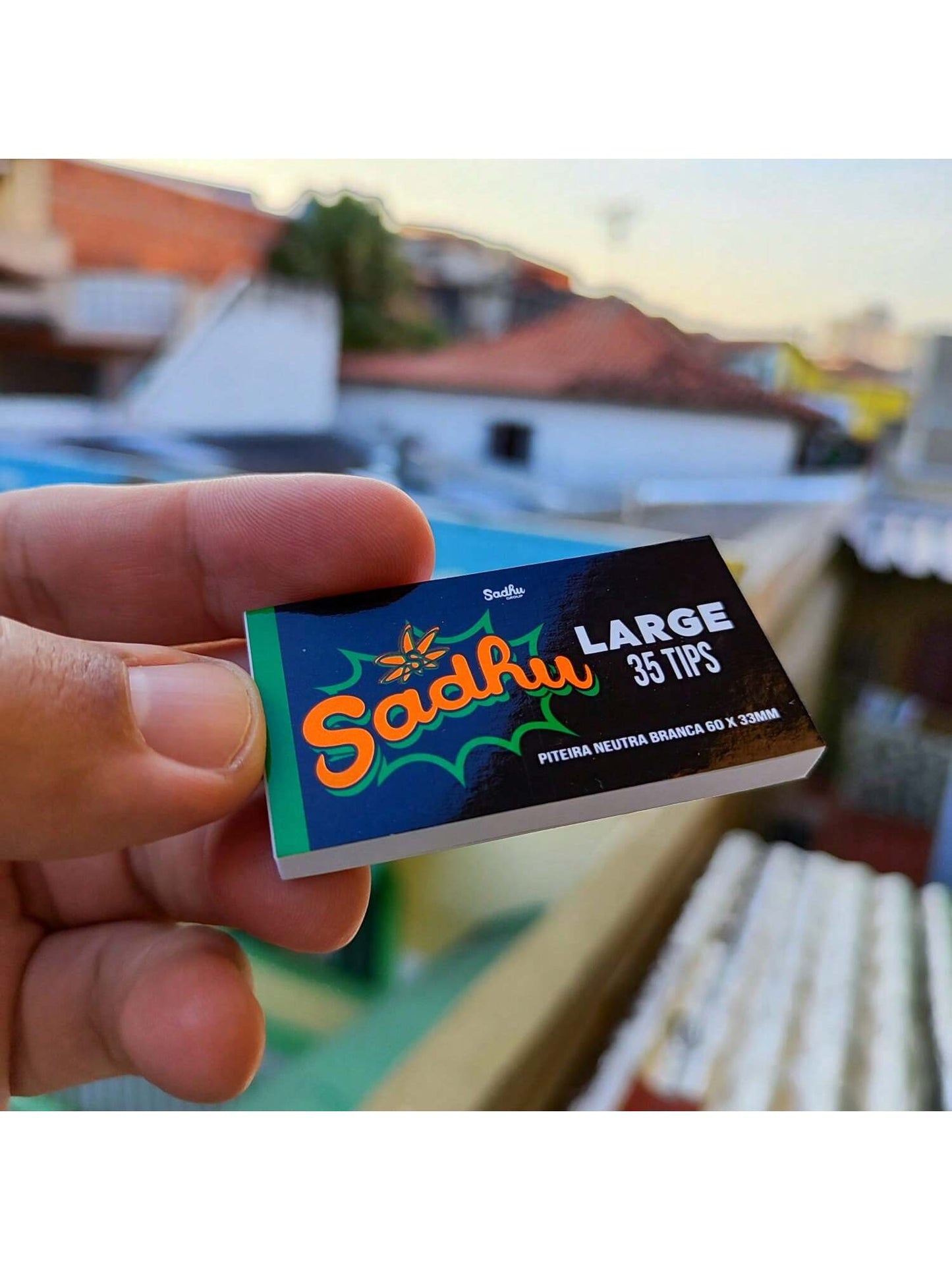 Piteira de Papel Filtro Large Sadhu Kit com 5 Livretos