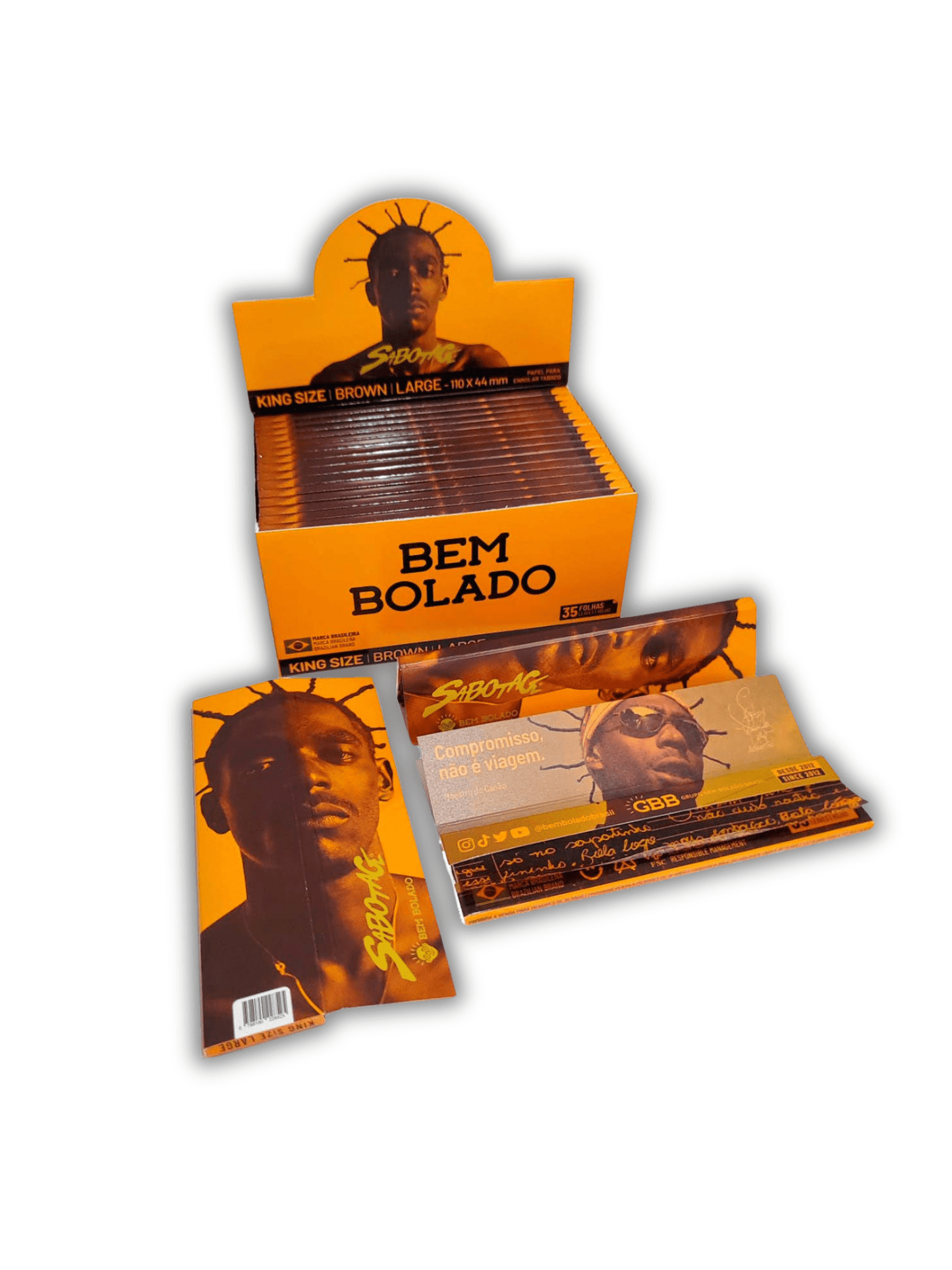 Caixa de Seda Papel Bem Bolado Pop Slim 1.1/4 25 Unidades