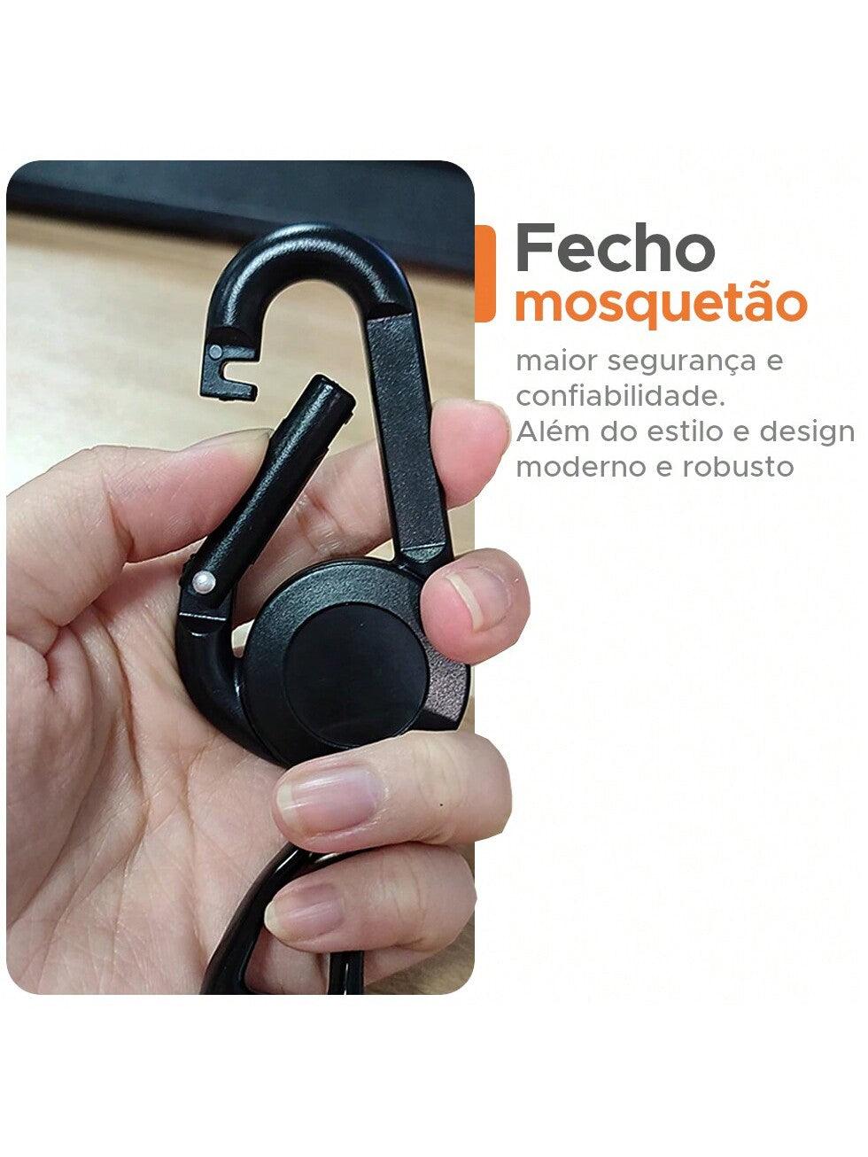 Chaveiro Porta Isqueiro Retrátil Anti Rato para isqueiros Bic e similares