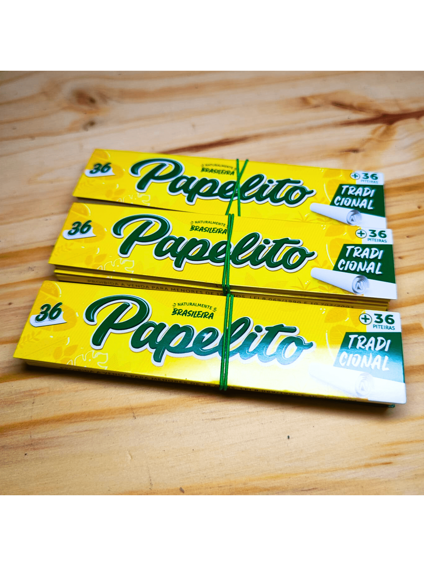 Papel de Enrolar Papelito King Size Com Piteiras Kit 3 Livretos