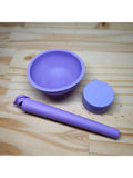 Porta Cigarro Moco Tubinho Rosa Kit Com Cuia De Silicone e Slick Container de Silicone