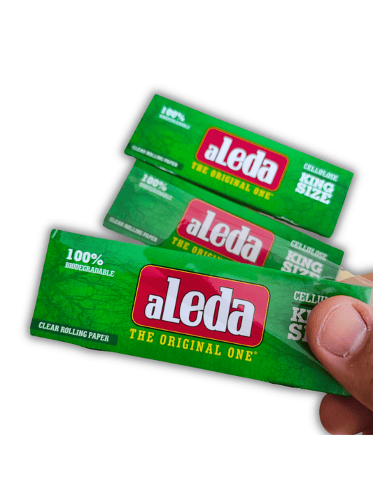 Papel para Cigarros Aleda King Size Celulose Kit com 3 Livretos 120 Folhas