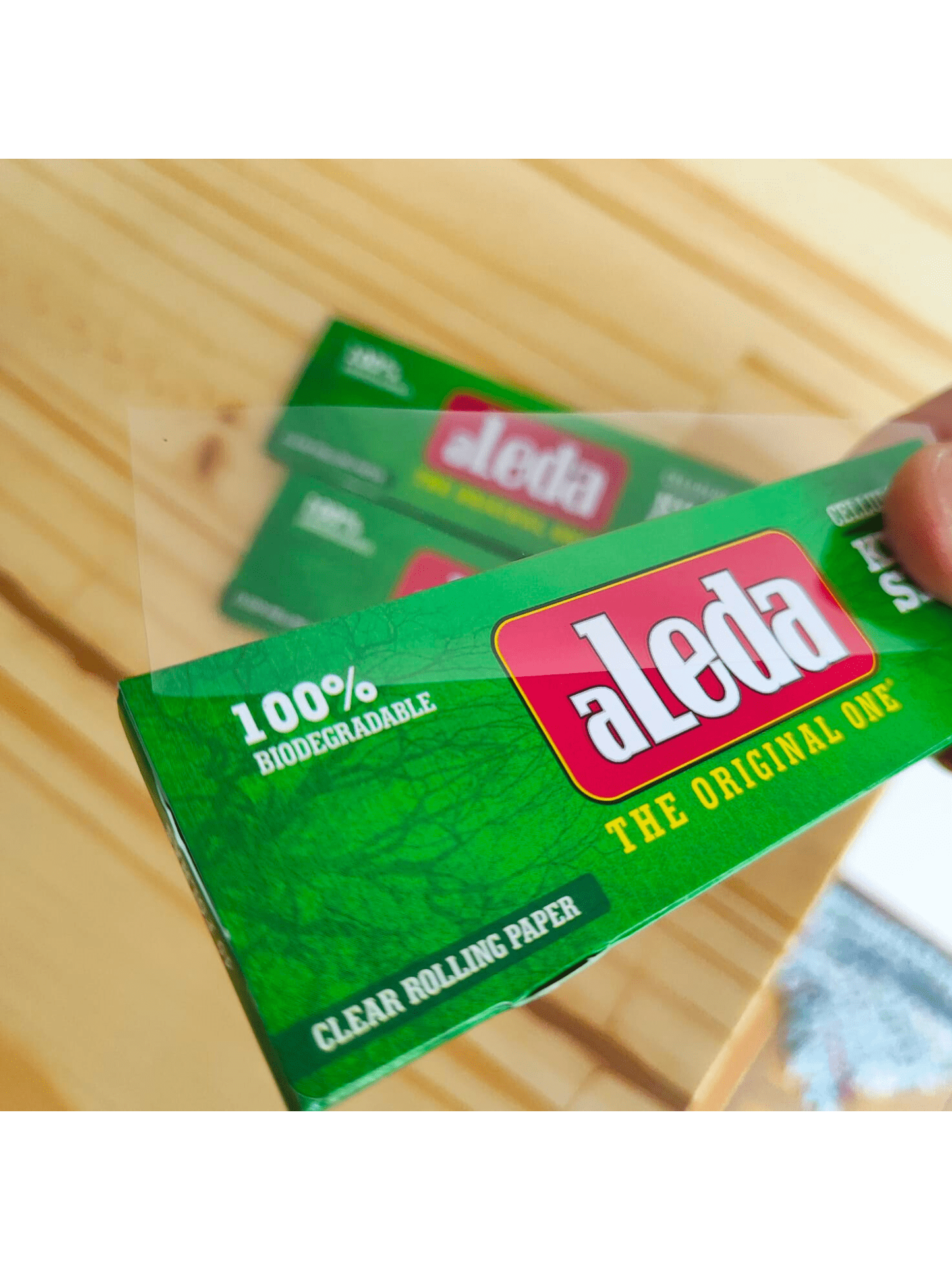 Papel para Cigarros Aleda King Size Celulose Kit com 3 Livretos 120 Folhas