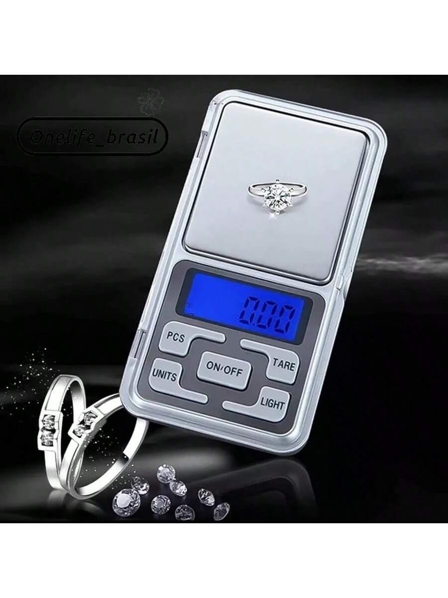 Mini Balança Digital De Bolso E Alta Precisão 0,1g Até 500g