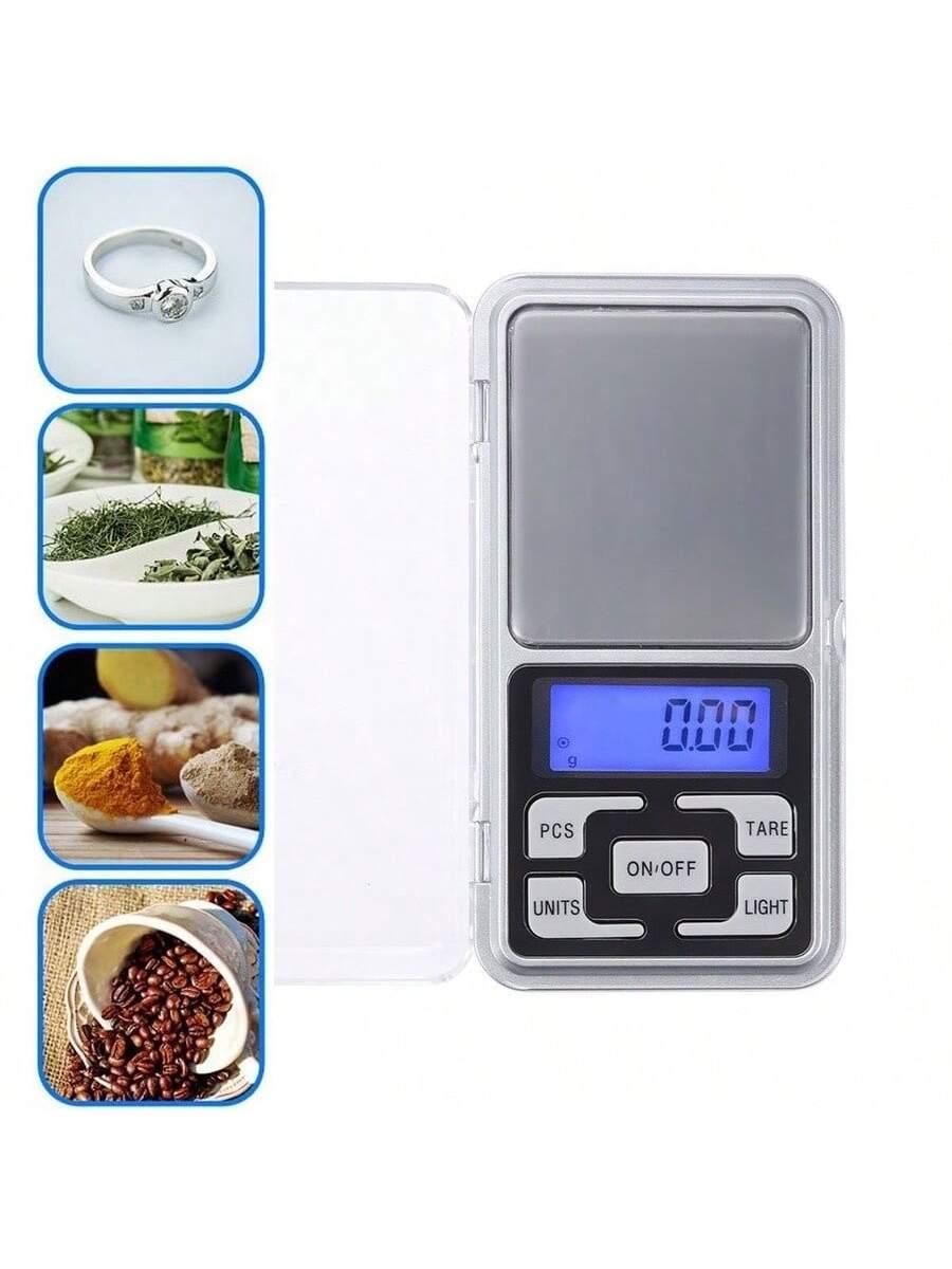 Mini Balança Digital De Bolso E Alta Precisão 0,1g Até 500g