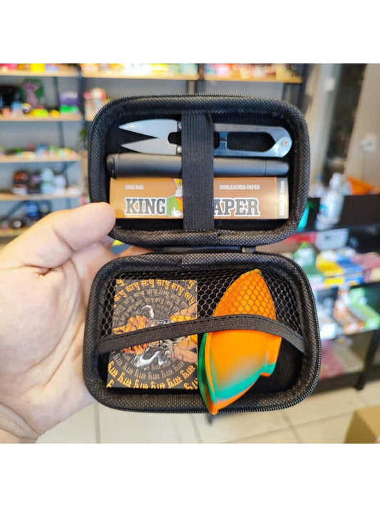 Super Kit Completo 6 Itens essenciais Com Seda Piteira Cuia Tesoura Mocó e Estojo