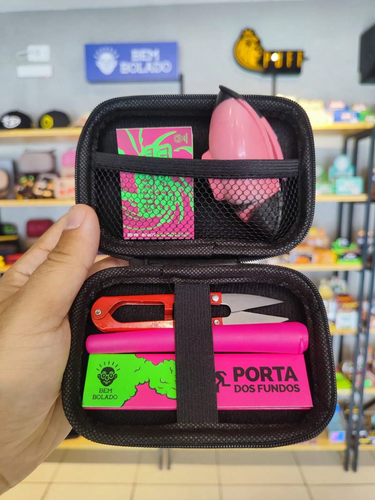 Super Kit Completo 6 Itens essenciais Com Seda Piteira Cuia Tesoura Mocó e Estojo