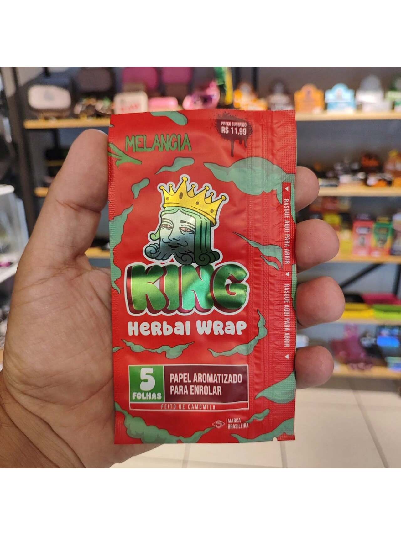 Papel Para Cigarro KingBlunt Edição Nova Kit com 3 Packs de 5 Folhas Cada