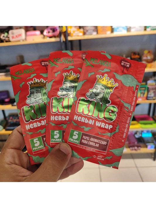 Papel Para Cigarro KingBlunt Edição Nova Kit com 3 Packs de 5 Folhas Cada