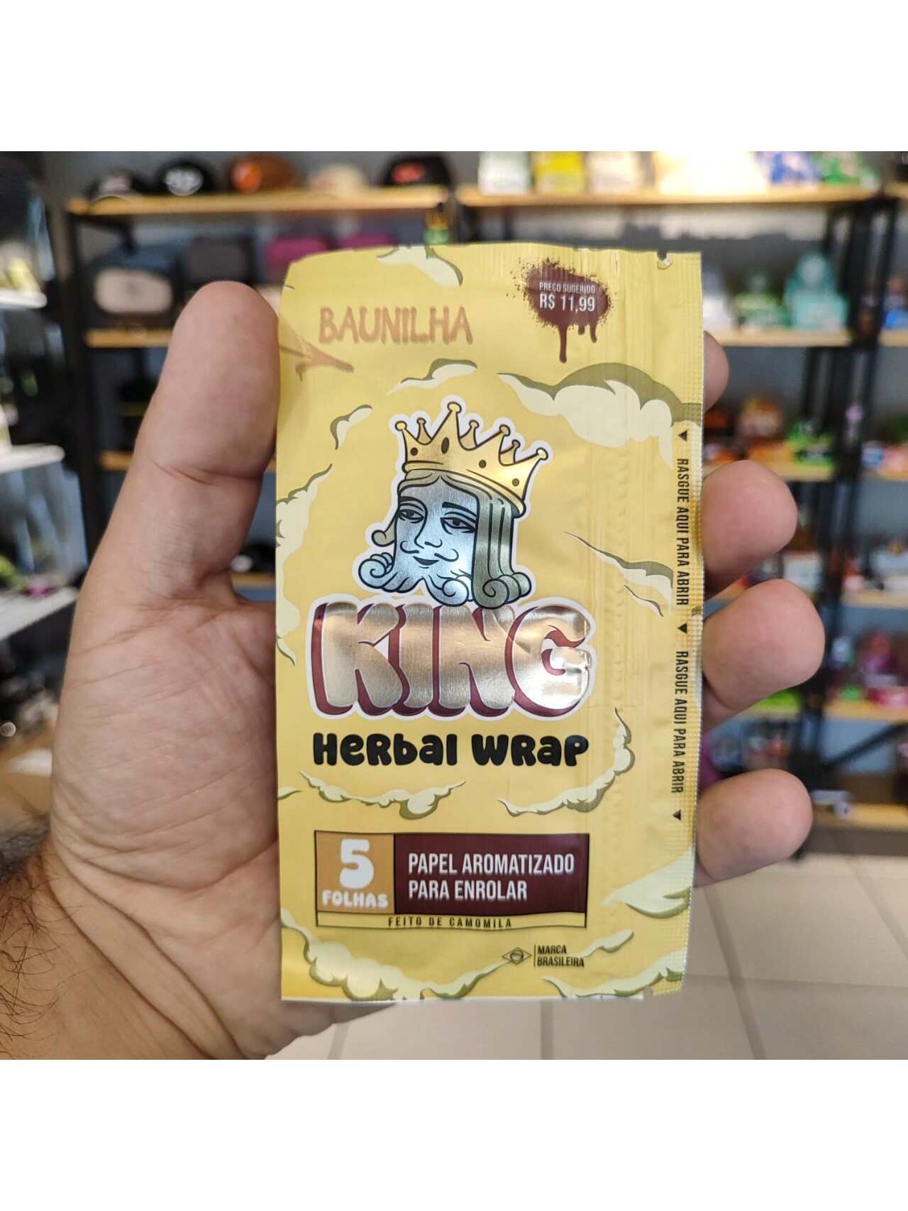 Papel Para Cigarro KingBlunt Edição Nova Kit com 3 Packs de 5 Folhas Cada