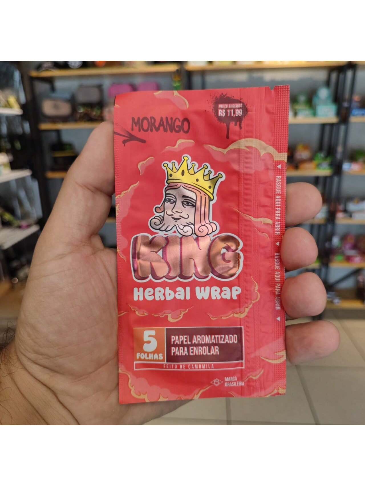 Papel Para Cigarro KingBlunt Edição Nova Kit com 3 Packs de 5 Folhas Cada