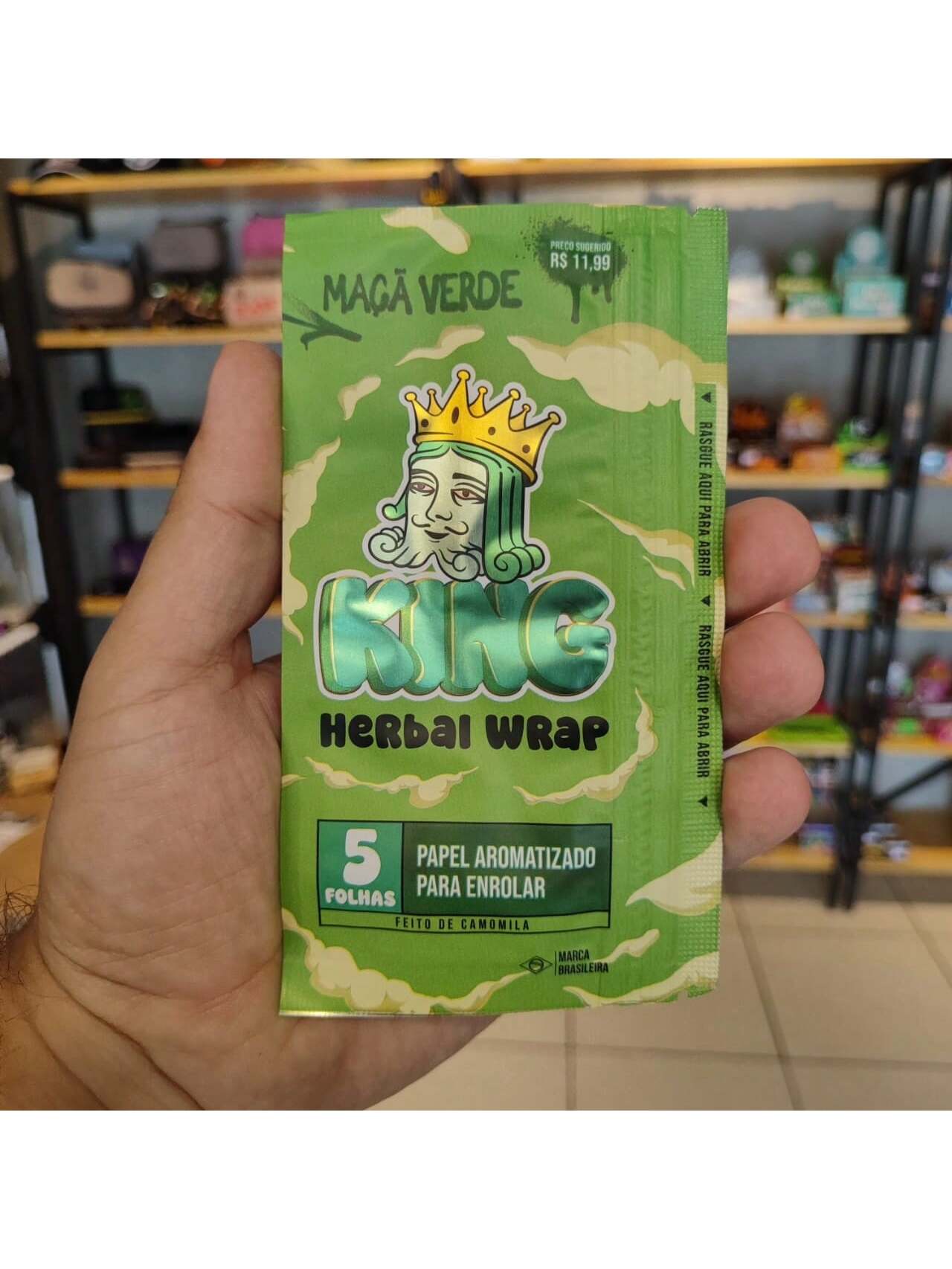 Papel Para Cigarro KingBlunt Edição Nova Kit com 3 Packs de 5 Folhas Cada